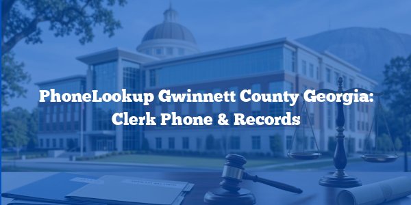 PhoneLookup Gwinnett County Georgia: Clerk Phone & Records